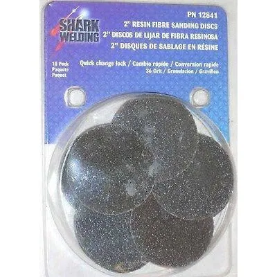 10 Quick Change Metal Sanding Discs 2" 36 Grit