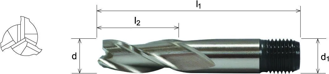 10mm HSS-Co8e | End Mill | 3 Flute