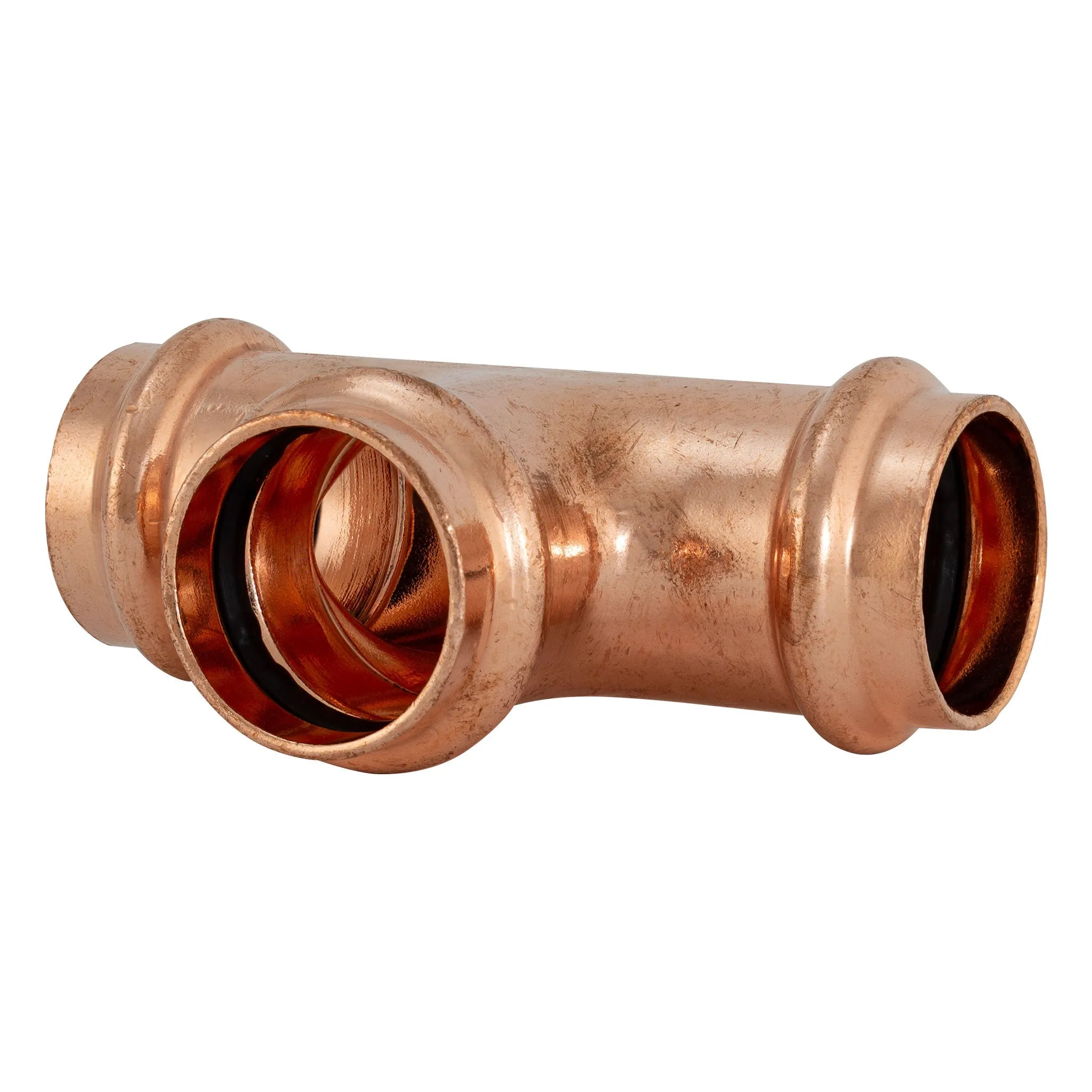 1/2" Press Copper Tee Fitting P x P x P Low Lead ProPress Compatible