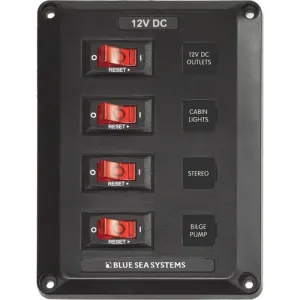 4 Position, BelowDeck Circuit Breaker Panel