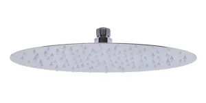 ALFI Brand - 12" Oval Polished Solid Stainless Steel Ultra Thin Rain Shower Head | RAIN128-PSS