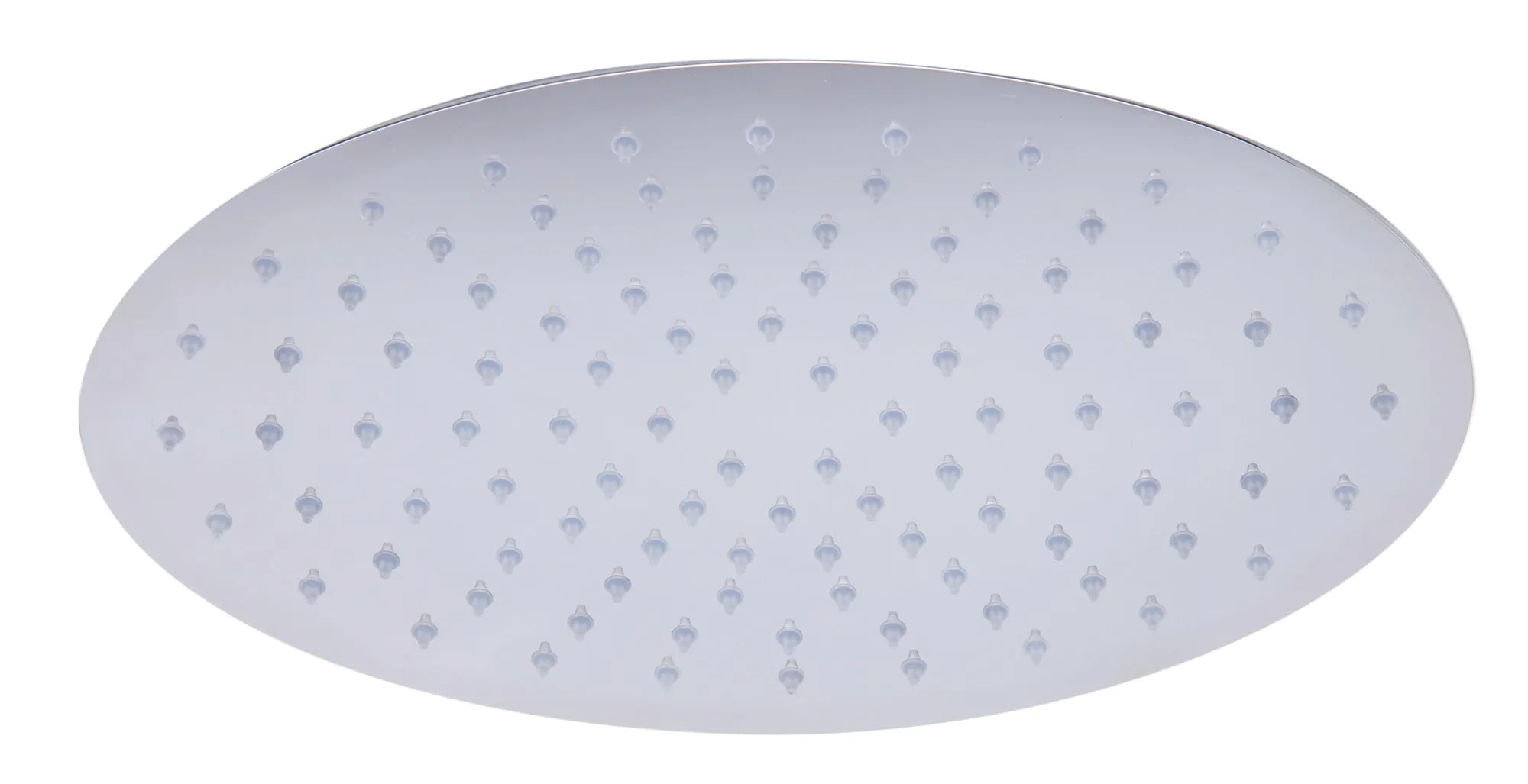 ALFI Brand - 12" Oval Polished Solid Stainless Steel Ultra Thin Rain Shower Head | RAIN128-PSS