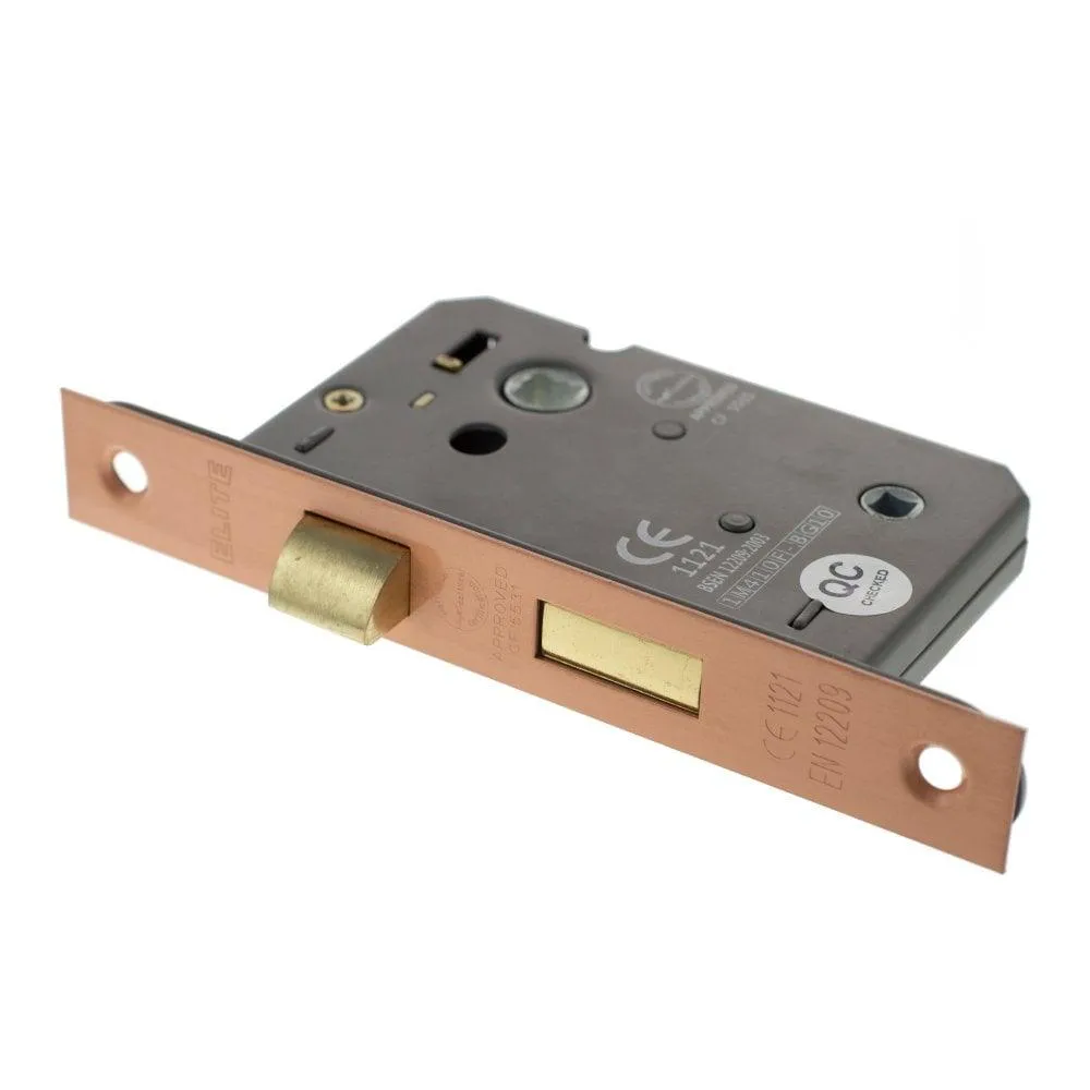 Atlantic 3" CE Elite Bathroom Lock (Urban Satin Copper)