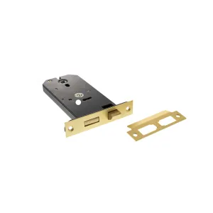 Atlantic Horizontal 3 Lever Sashlock 6" - Satin Brass