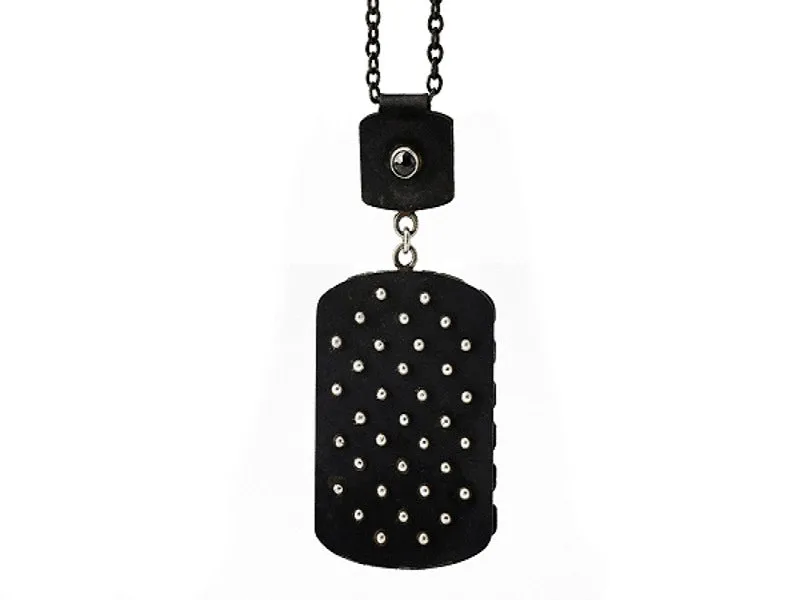 Black Diamond Dot Array Pendant