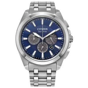 Blue Peyten Watch in Stainless Steel