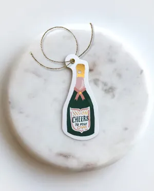 Champagne Diecut Gift Tags