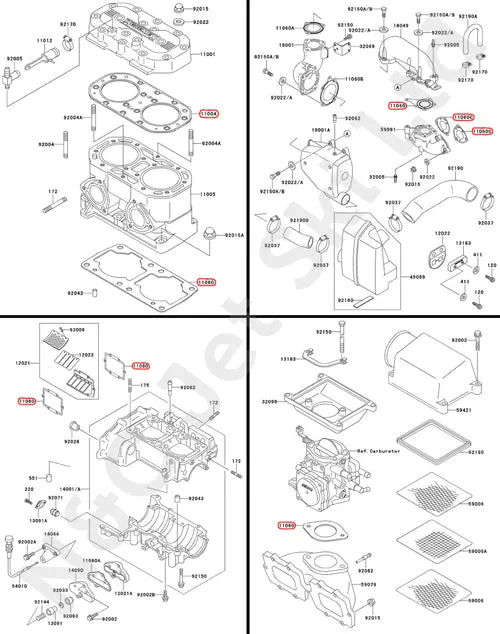 COMETIC Kawasaki 750 SX & SXi Top Gasket Kit