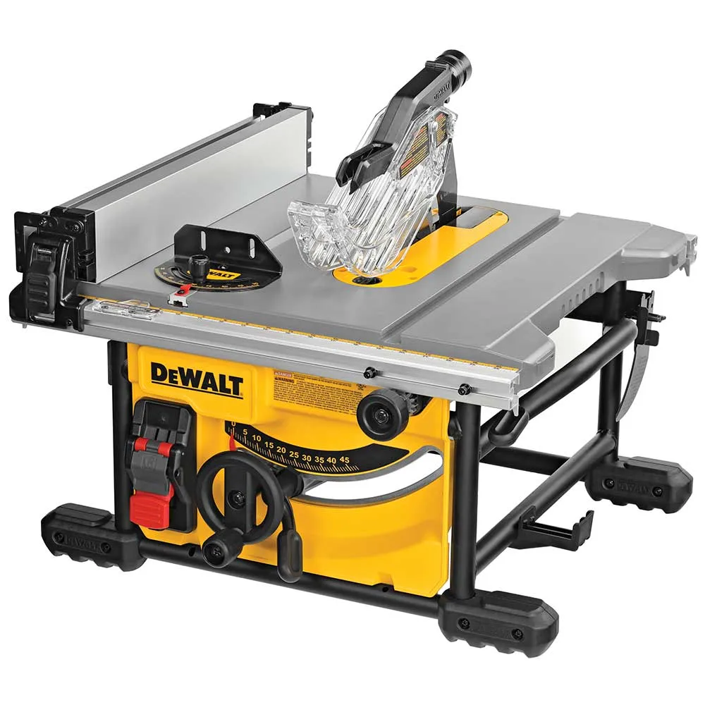 DeWALT DWE7485WS 15 Amp 8-1/4" Corded Compact Jobsite Table Saw w/ Table Stand