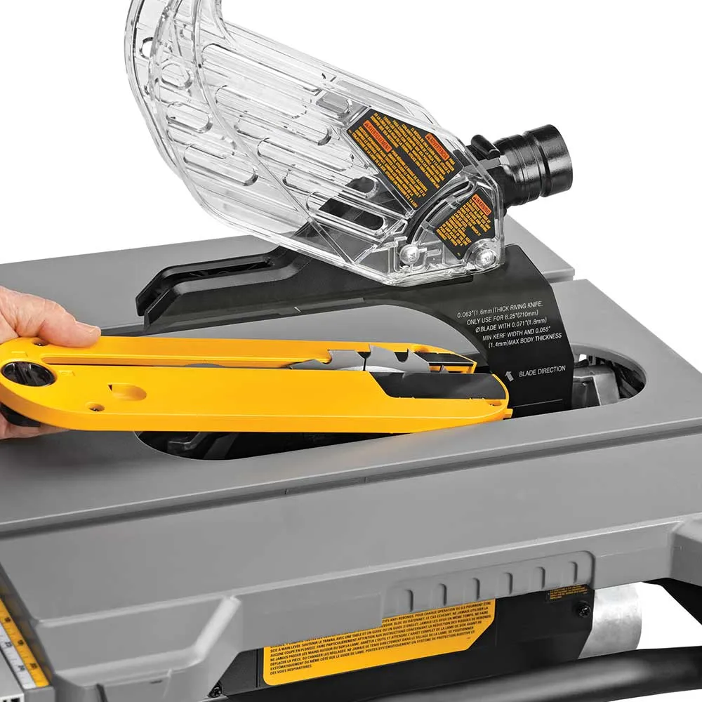 DeWALT DWE7485WS 15 Amp 8-1/4" Corded Compact Jobsite Table Saw w/ Table Stand