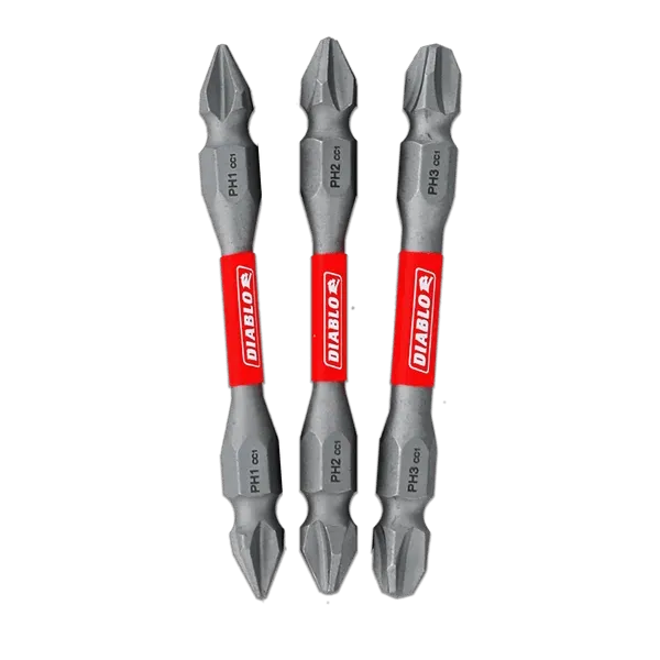 Diablo | 2-3/8" Double-Ended Phillips Drive Bit Set (3-Piece)