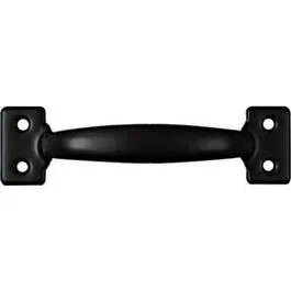 Door/Drawer Cabinet Pull, Satin Black, 6.5-In.