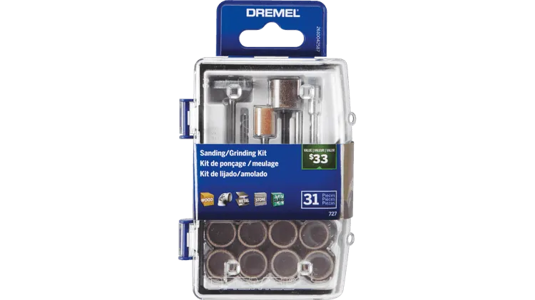 Dremel 727-01 31 Piece Sanding/Grinding Rotary Accessory Micro Kit