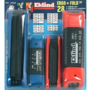 Eklind 25028 4pc hex fold-up set 25912/611/171/161