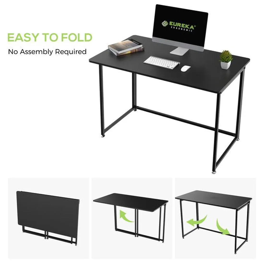 Eureka Ergonomic® 43'' Mobile Folding Desk,ERK-FT-43B-V2, ERK-FT-43T-V2