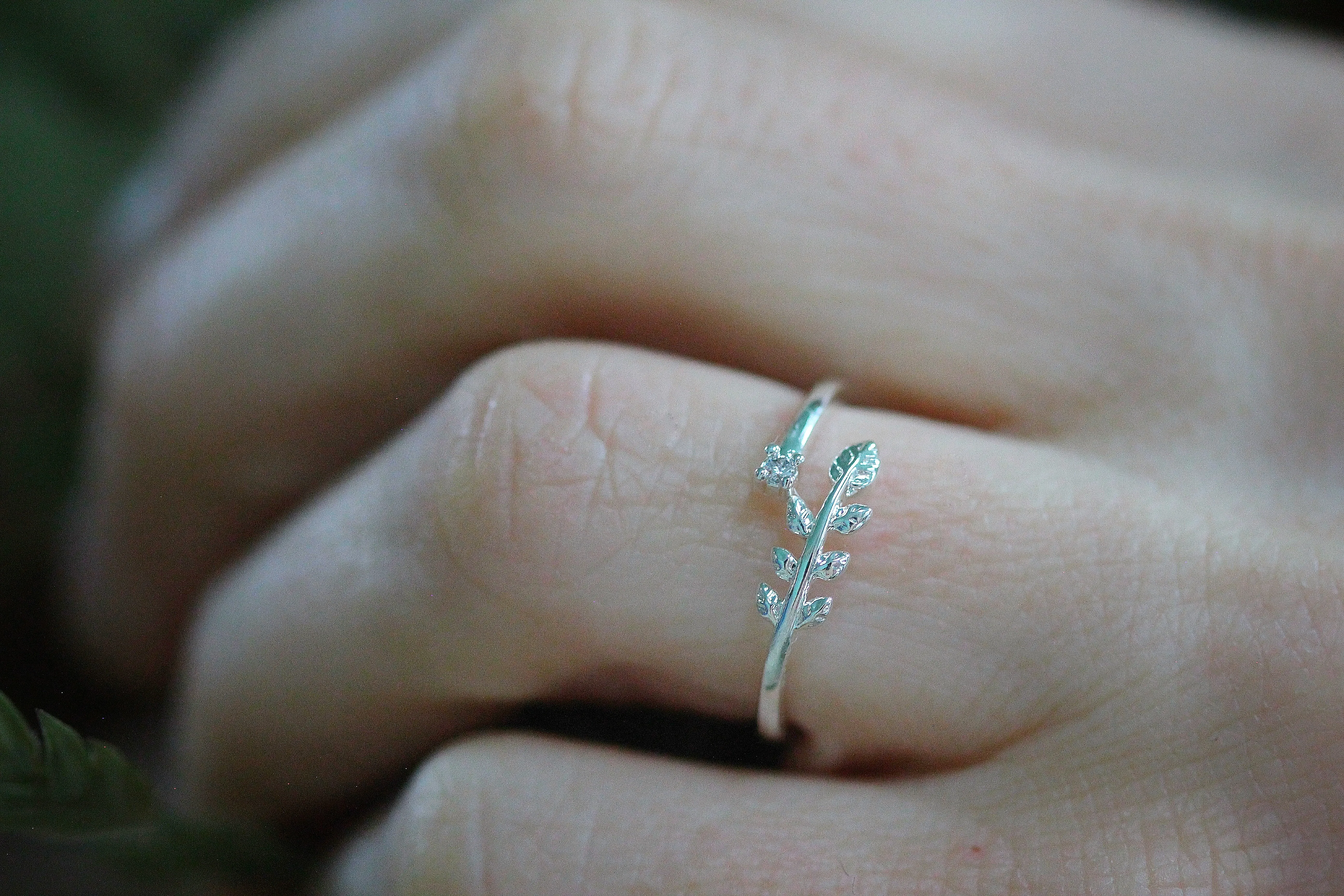 Fern & Crystal Ring