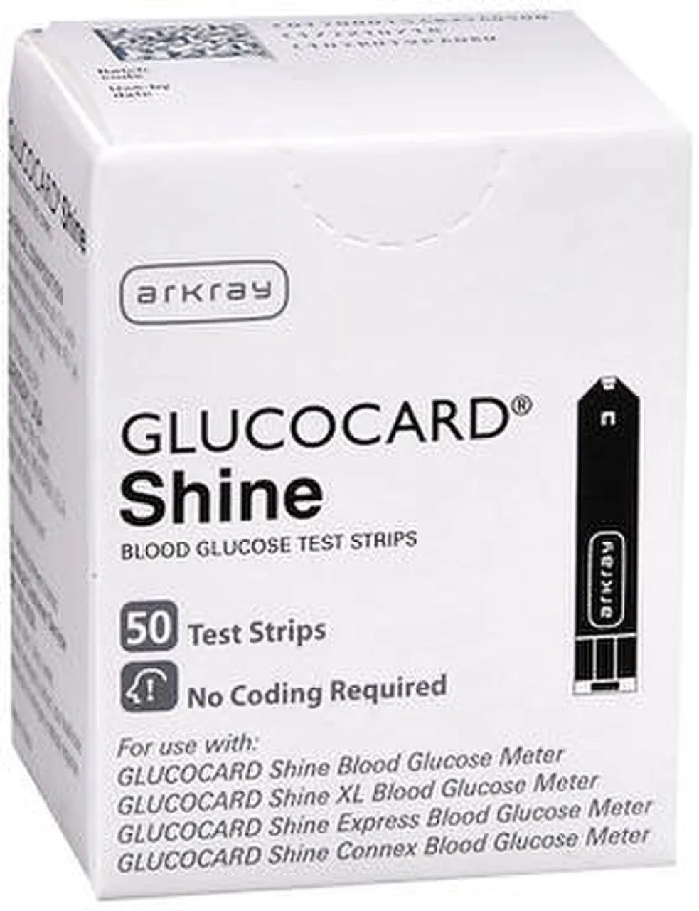 Glucocard Shine Connex Blood Glucose Test Strip, 50 ct