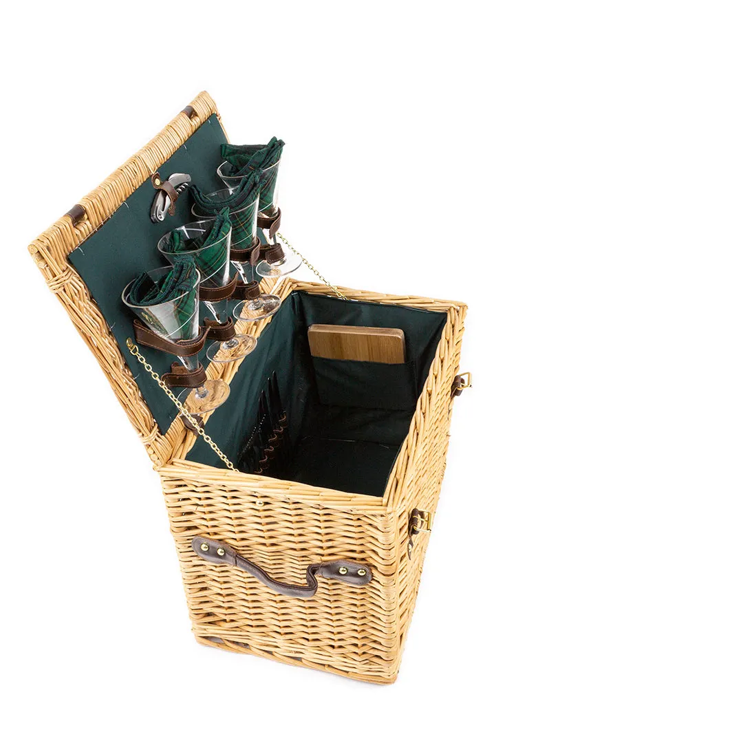 Greenfield Collection Amersham Willow Picnic Hamper for Four People