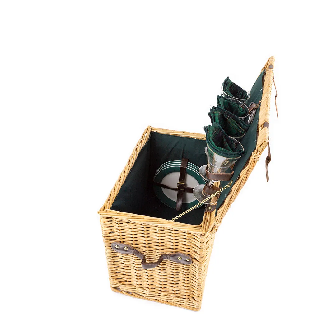 Greenfield Collection Amersham Willow Picnic Hamper for Four People