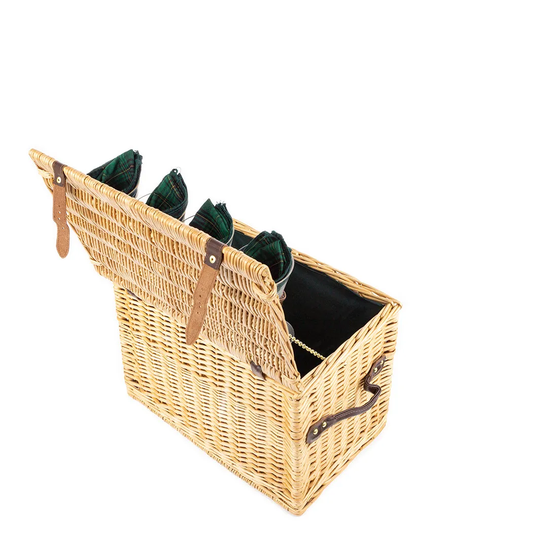 Greenfield Collection Amersham Willow Picnic Hamper for Four People