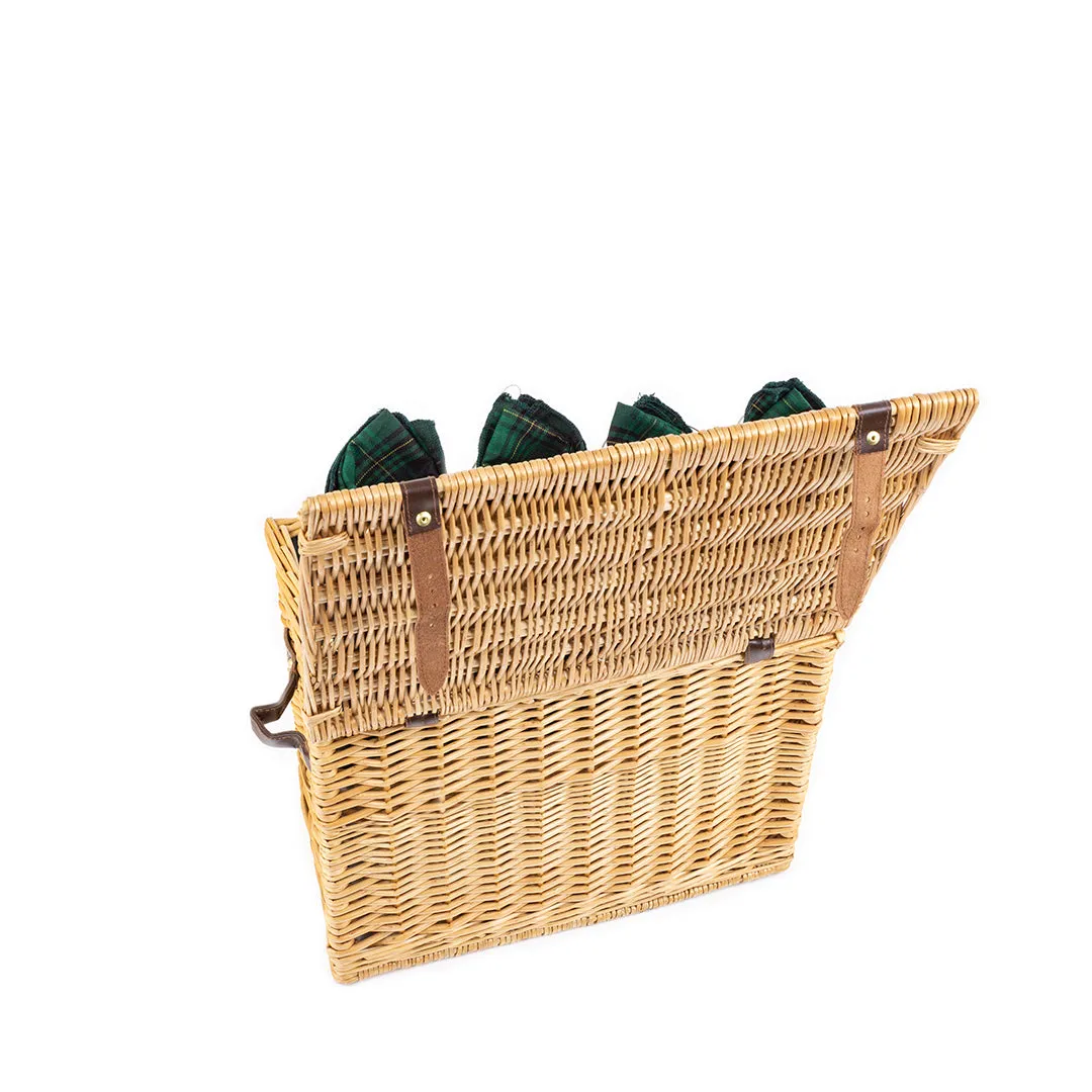 Greenfield Collection Amersham Willow Picnic Hamper for Four People