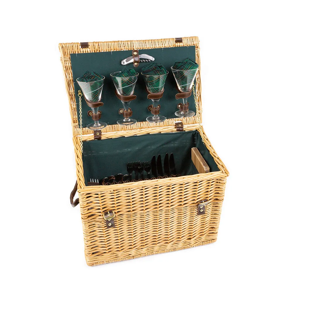 Greenfield Collection Amersham Willow Picnic Hamper for Four People