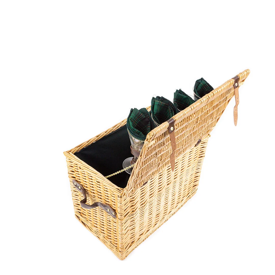 Greenfield Collection Amersham Willow Picnic Hamper for Four People