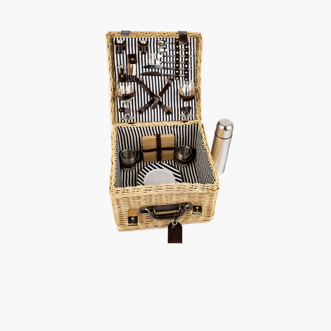 Greenfield Collection Clarendon Willow Picnic Hamper for Two People