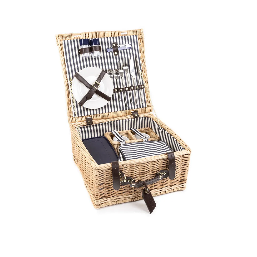 Greenfield Collection Sandbanks Willow Picnic Hamper for Two People