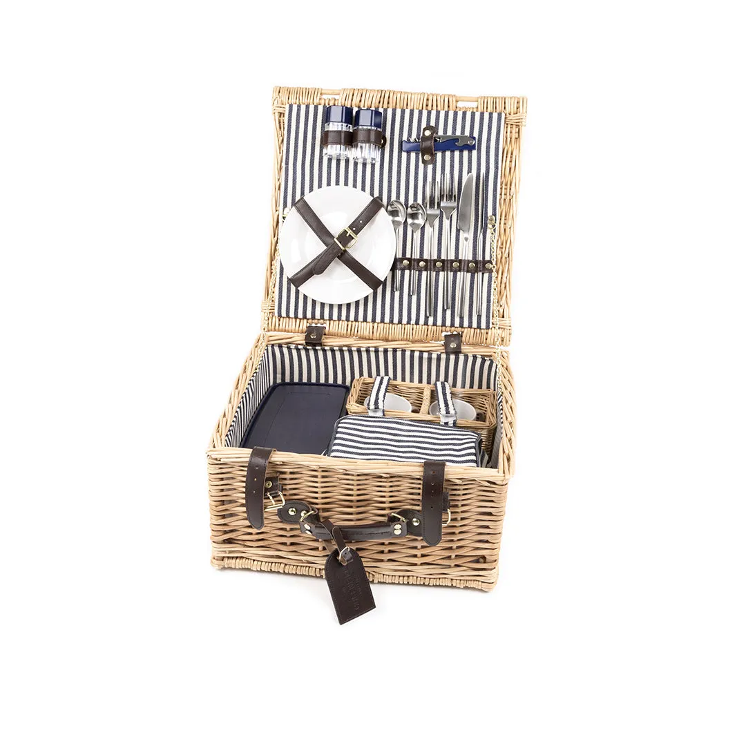 Greenfield Collection Sandbanks Willow Picnic Hamper for Two People