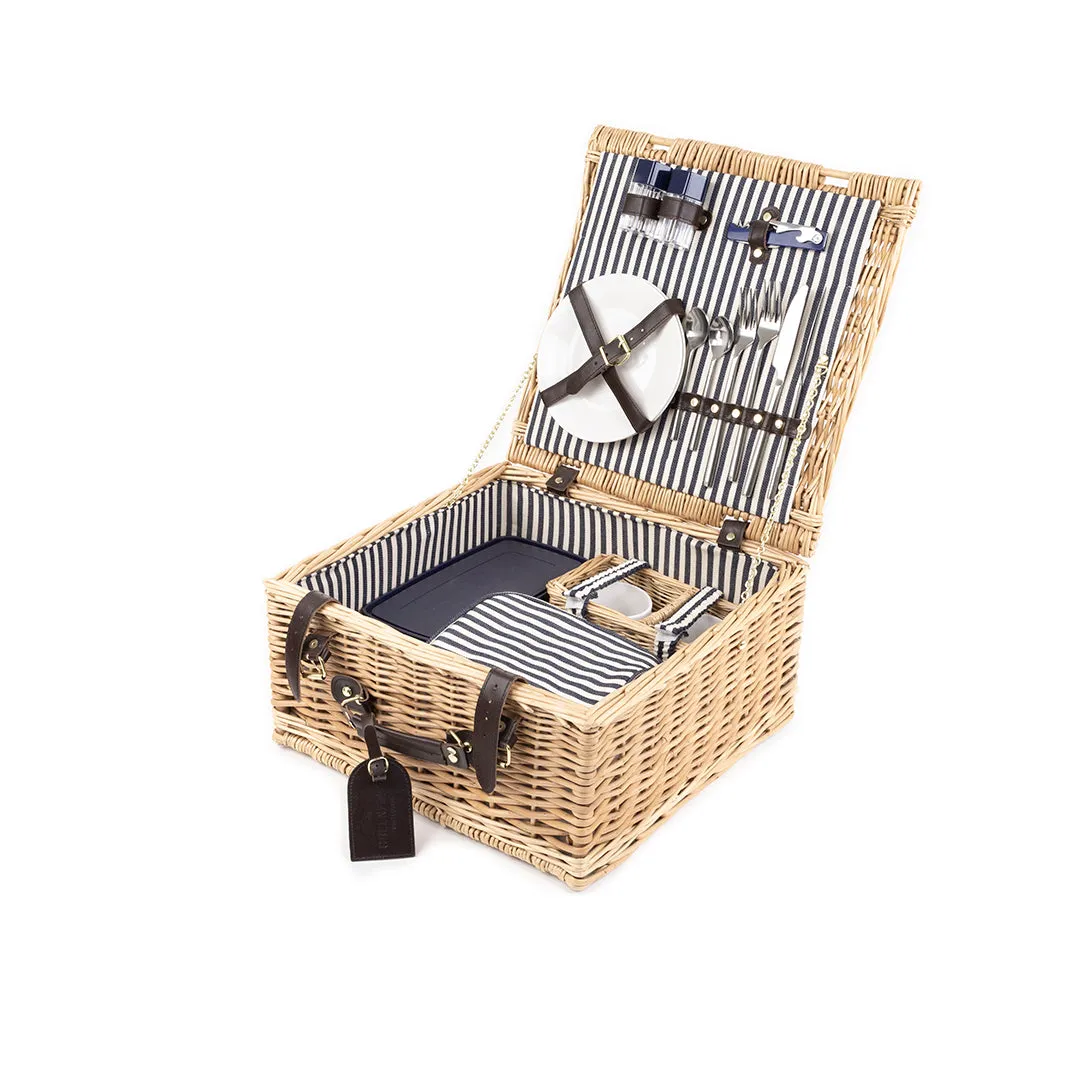 Greenfield Collection Sandbanks Willow Picnic Hamper for Two People