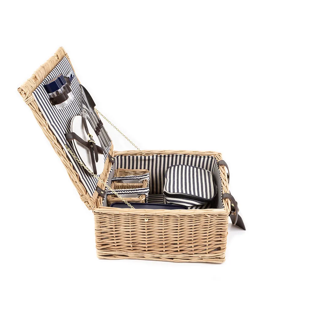 Greenfield Collection Sandbanks Willow Picnic Hamper for Two People