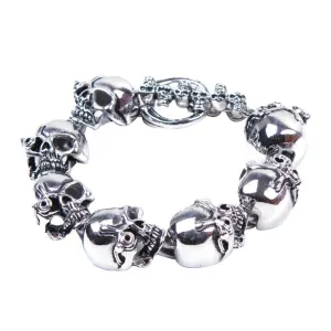 Heavy Duty Stainless Steel Bracelet With Cyborg Eye