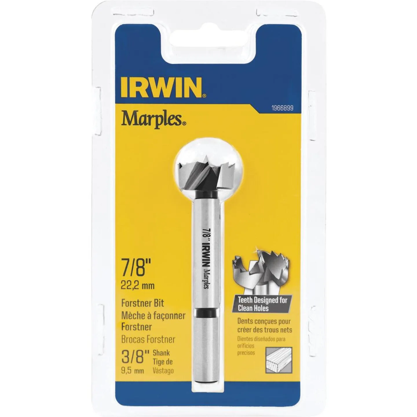 Irwin Marples 7/8 In. x 3-1/2 In. Reduced Forstner Drill Bit