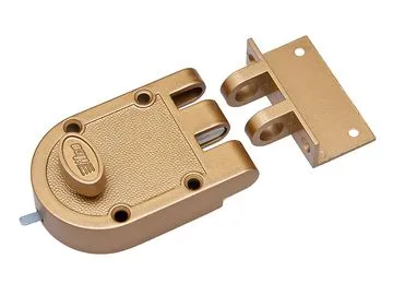 Kaba Ilco Jimmy Proof Lock Double Cylinder, Bronze, 3" X 5"