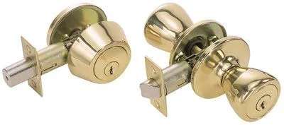 Kwikset Tylo Combination Entry And Deadbolt Lockset With Adjustable Backset Master Keyed Polished Brass