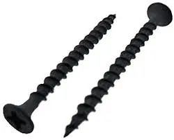 LBM SCREWS Drywall Screws 6 X 1-5/8" Black Bugle Head Coarse Thread Phillips Drive