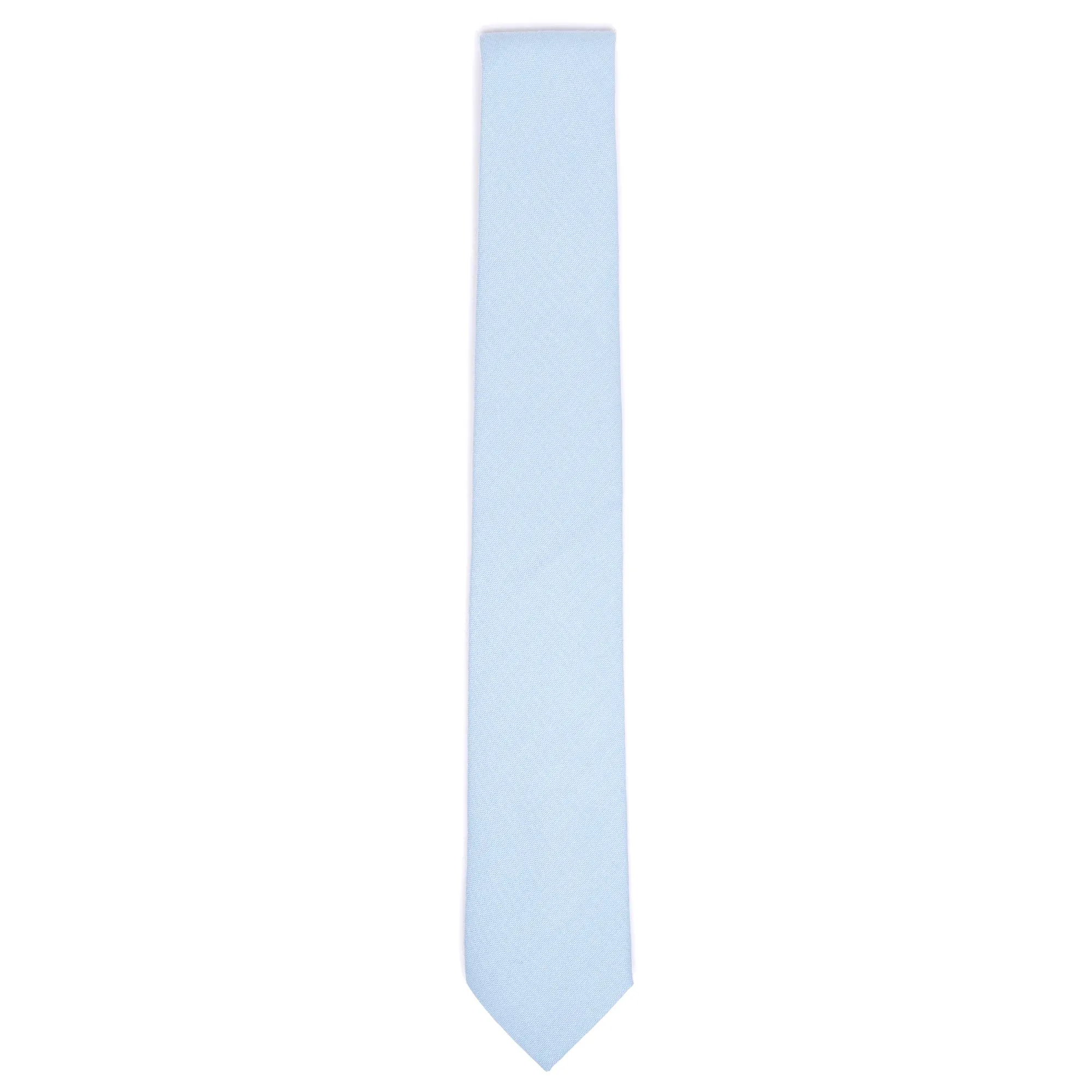 Leo Cotton Pale Blue Skinny Tie