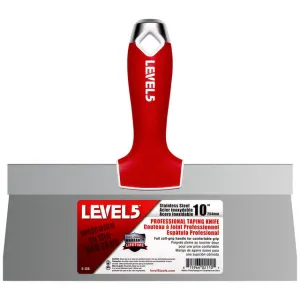 Level5 10" Stainless Steel Taping Knife W/ Soft Grip Handle