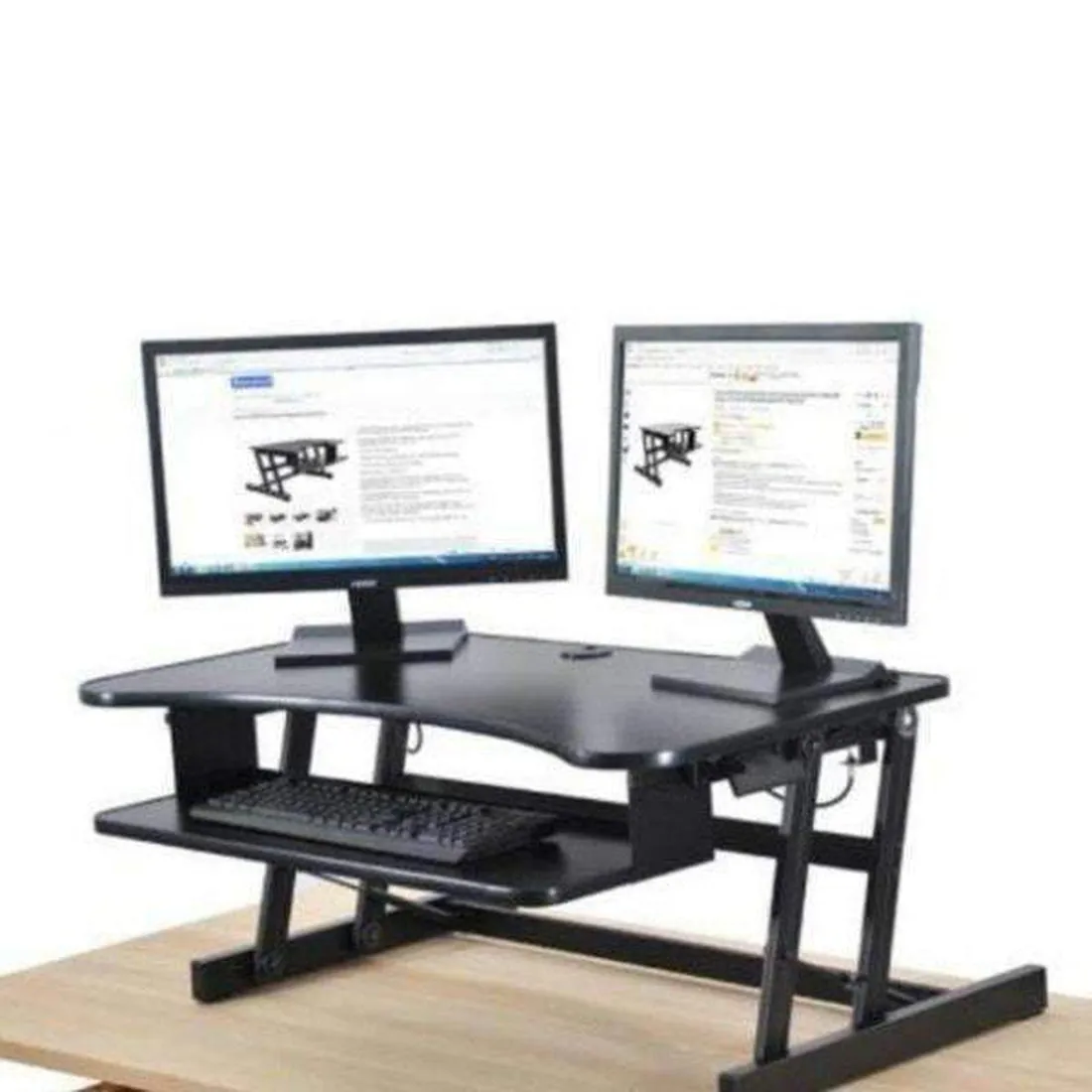 Lorell/Rocelco DADR Deluxe Height-Adjustable Desk Riser