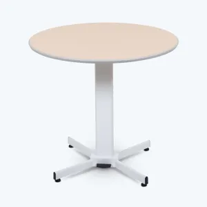 Luxor Pneumatic Adjustable Round Pedestal Table, LX-PNADJ-ROUND