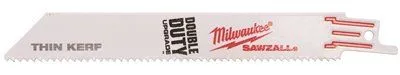 Milwaukee Sawzall Blade' 8 In. Long With 1/2 In. Universal Shank' 10/14 Tpi' 5 Per Pack