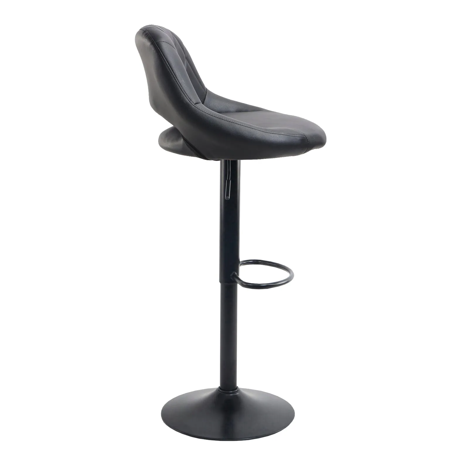 Neo Black Faux Leather Bar Stools