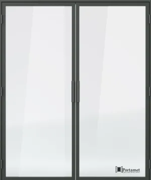 Portamet by Sfarzo - Milano Classic Double-Leaf Steel Glazed Crittal Style Door