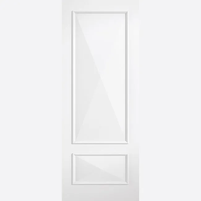 Pre-Assembled White Primed Knightsbridge 2P Door Set