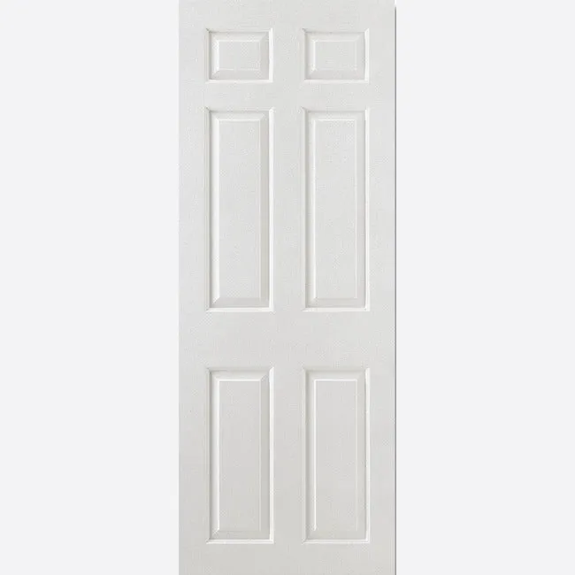 Pre-Assembled White Primed Moulded Smooth 6P Square Top Door Set