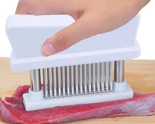 Professional 48 Blades Stainless Steel Meat Tenderizer - White