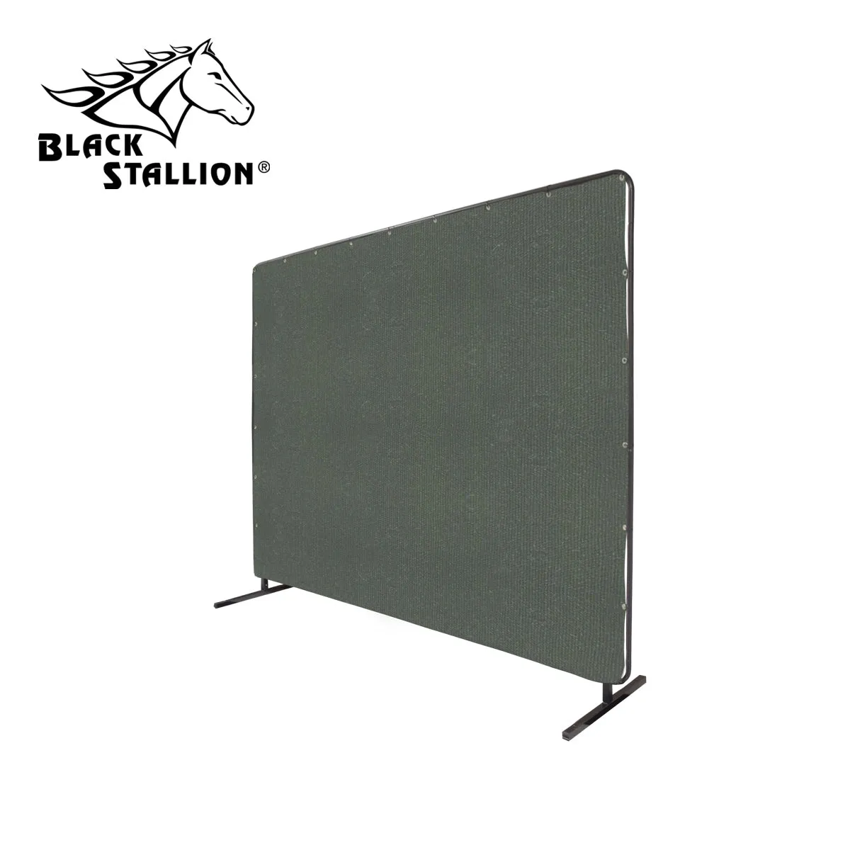 Revco 6X6CF1 12 oz. 6' x 6' Olive Drab Canvas Standard QuickFrame™ Welding Screen & Frame (1 Set)