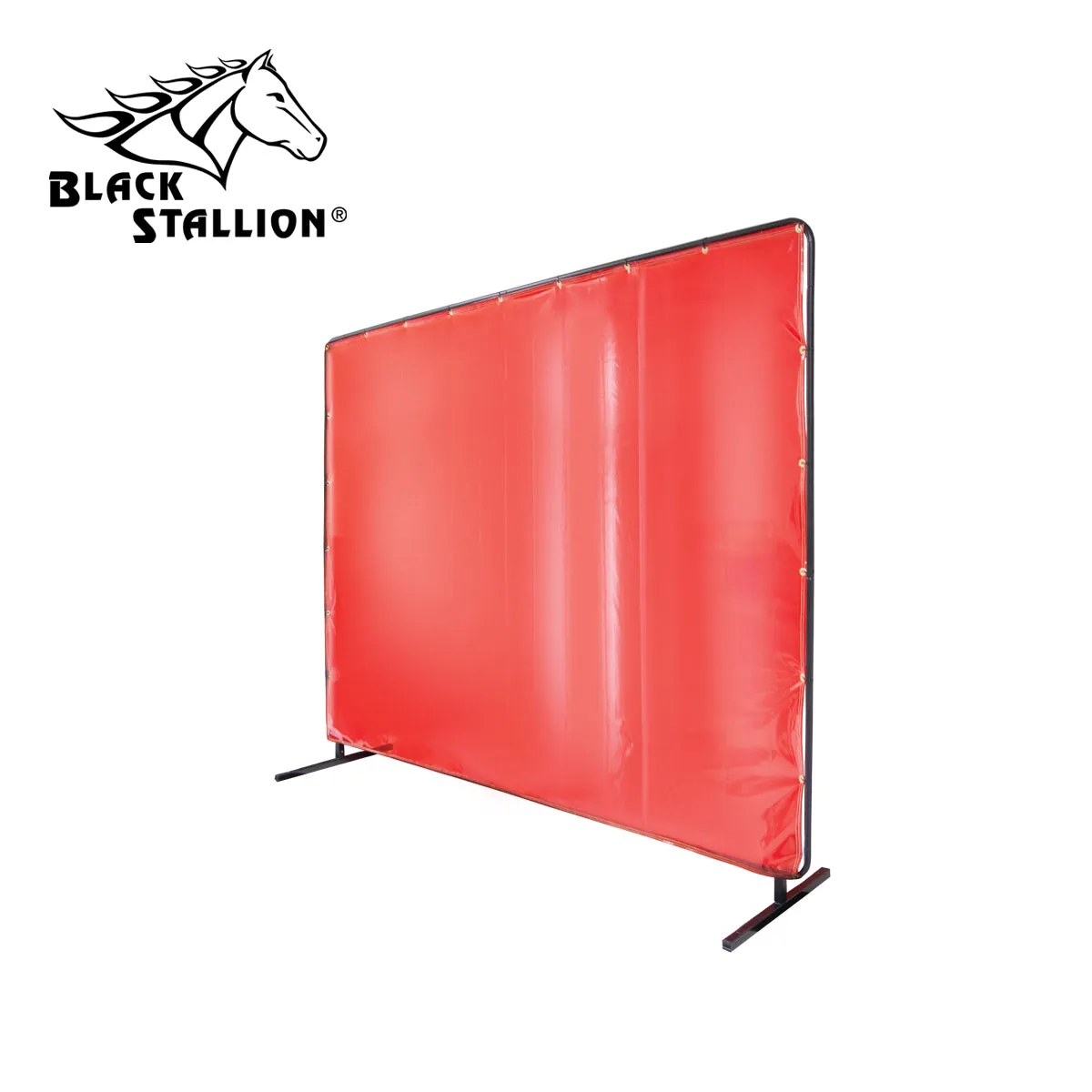 Revco 6X6VF1-ORA 14 mil. 6' x 6' Orange Standard QuickFrame™ Welding Screen & Frame (1 Set)