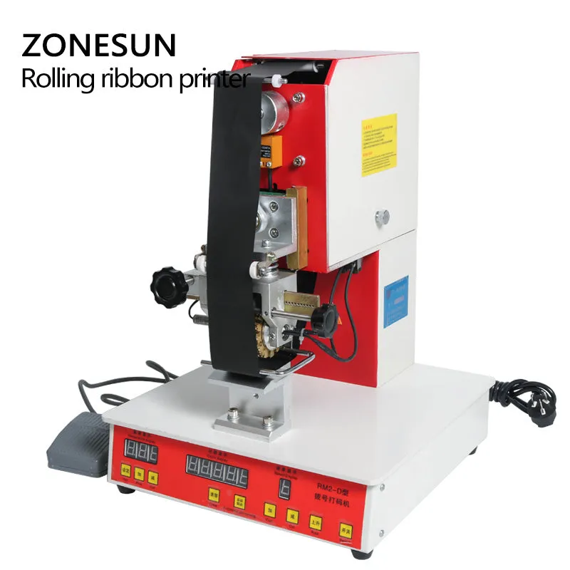 Rolling ribbon printer electric hot thermal printing machine number turning printer expiration code printer date number printer